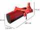 AgriEuro LLP200 Tractor-mounted Grader Blade - Heavy Series - Swivel Ring and Rotating Blade